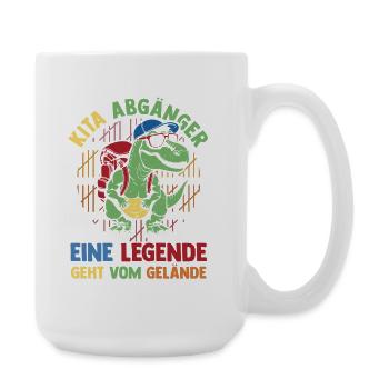 Kita Abgänger Eine Legende Verlässt Das Gelände - Große Tasse 440 ml - Weiß - Rechts