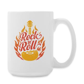 Rock and roll - Grande tasse 440 ml - blanc - Droite