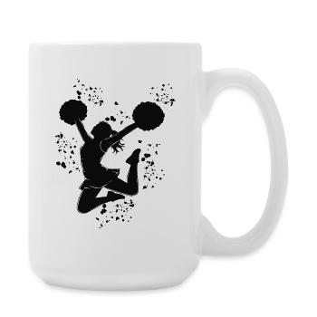Cheerpom pom girls Mom Cheerleading - Grande tasse 440 ml - blanc - Droite