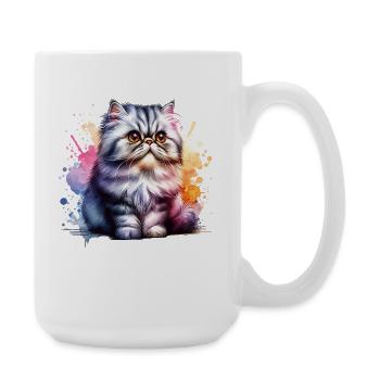 Persian Cat Gift - Large Mug 440 ml - white - Right