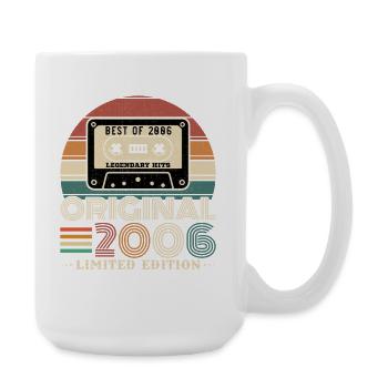 2006 Vintage Rétro Cadeau d’anniversaire - Grande tasse 440 ml - blanc - Droite