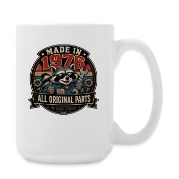 Raccoon Workshop 1976 Original Parts - Large Mug 440 ml - white - Right