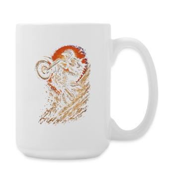 Dirtbike Dirt Bike Motocross - Large Mug 440 ml - white - Right
