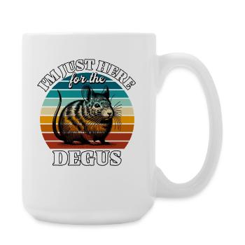 Funny Degu Sayings - Large Mug 440 ml - white - Right
