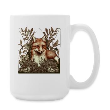 Cottagecore Fox Vintage - Grande tasse 440 ml - blanc - Droite
