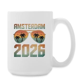 Amsterdam 2026 - Große Tasse 440 ml - Weiß - Rechts