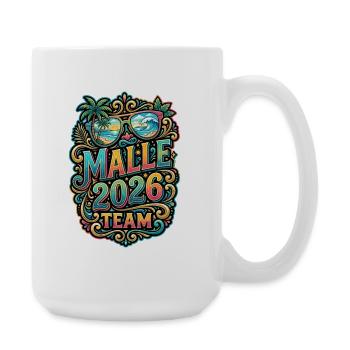 Malle 2026 Bunt Tropisch - Große Tasse 440 ml - Weiß - Rechts