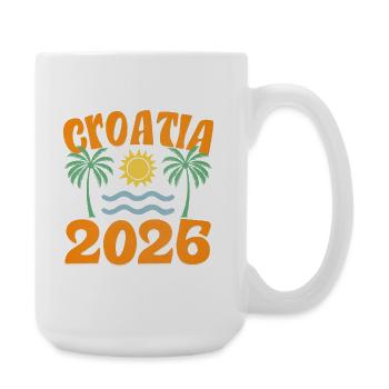 Croatia 2026 - Große Tasse 440 ml - Weiß - Rechts