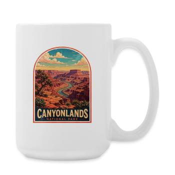 Parc national des Canyonlands - Grande tasse 440 ml - blanc - Droite