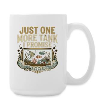 Aquarium Saying Funny Fish Tank Humor - Large Mug 440 ml - white - Right
