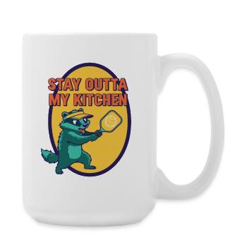 Pickleball-lustiger Spieler, bleib aus meiner Küche raus - Große Tasse 440 ml - Weiß - Rechts