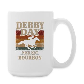 Derby Day Vintage Bourbon - Große Tasse 440 ml - Weiß - Rechts