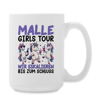Malle Girls Tour Wir Eskalieren Bis Zum Schluss - Große Tasse 440 ml - Weiß - Rechts