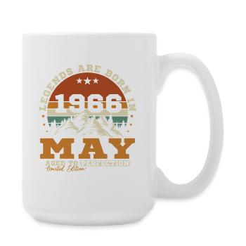 May 1966 Vintage Birthday Gift - Large Mug 440 ml - white - Right