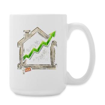 Real Estate Agent Broker - Large Mug 440 ml - white - Right