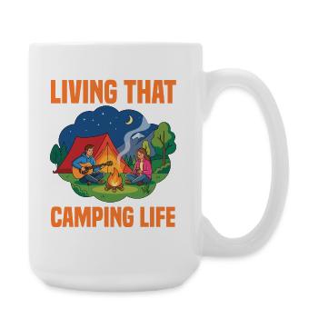 Camping Life - Large Mug 440 ml - white - Right