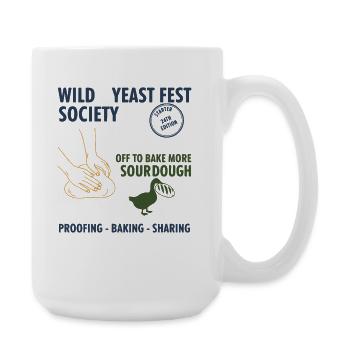 sourdough Wild Yeast Fest Society Off To Bake More - Large Mug 440 ml - white - Right