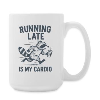 Too late | Running humor cardio - Large Mug 440 ml - white - Right