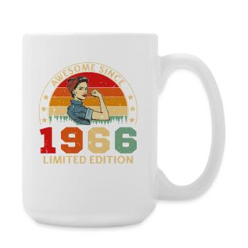 1966 Vintage Retro Geburtstagsgeschenk - Große Tasse 440 ml - Weiß - Rechts