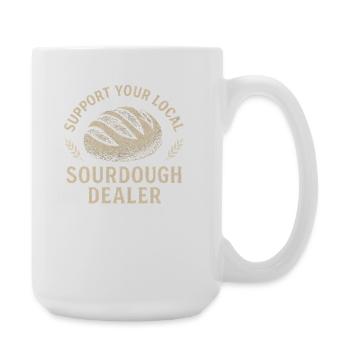 Baking Baker Baker Sourdough Bread Gift Idea - Large Mug 440 ml - white - Right