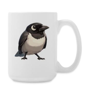 Magpies Magpie - Large Mug 440 ml - white - Right