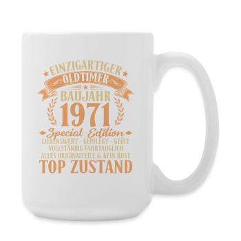 1971 Vintage Car 55th Birthday Gift Idea - Large Mug 440 ml - white - Right