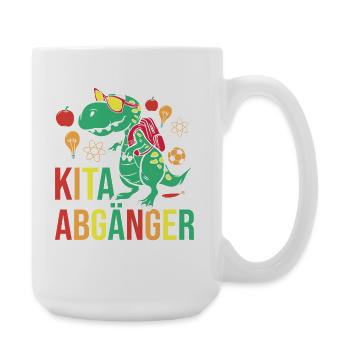 Daycare First Grade Dinosaur Student Kindergarten - Large Mug 440 ml - white - Right