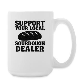 Baking Baker Baker Sourdough Bread Gift Idea - Large Mug 440 ml - white - Right