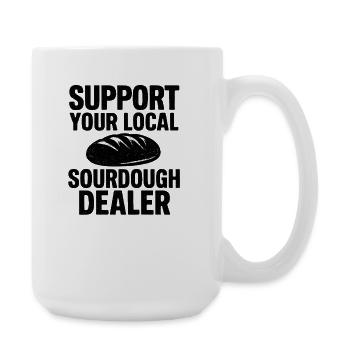 Baking Baker Baker Sourdough Bread Gift Idea - Large Mug 440 ml - white - Right