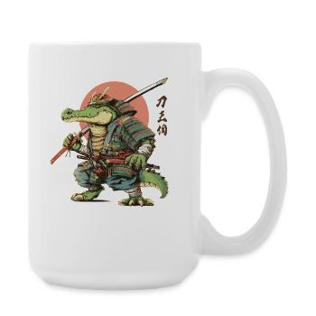 Gator Samurai Warrior - Grande tasse 440 ml - blanc - Droite