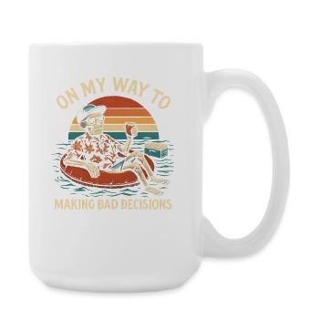 L’humour des fêtes en route vers de mauvaises décisions - Grande tasse 440 ml - blanc - Droite