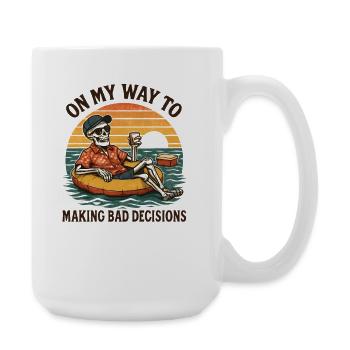 L’humour des fêtes en route vers de mauvaises décisions - Grande tasse 440 ml - blanc - Droite