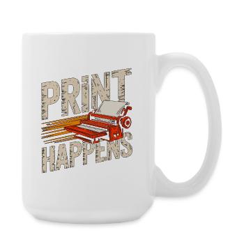 Print Designer Print Happens Creative Designer - Große Tasse 440 ml - Weiß - Rechts