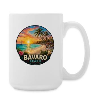 Bavaro Beach Punta Cana Karibik Urlaub Luxus - Große Tasse 440 ml - Weiß - Rechts
