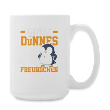 Ganz dünnes Eis Freundchen Pinguin - Große Tasse 440 ml - Weiß - Rechts