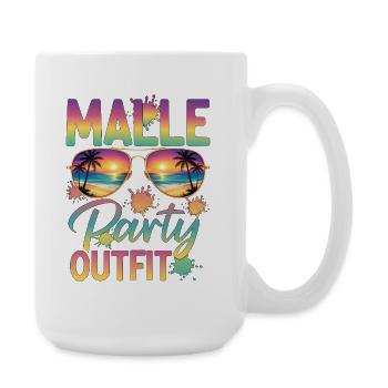 Malle Party Outfit - Große Tasse 440 ml - Weiß - Rechts