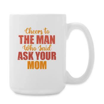 Humour drôle de papa Ambiance détendue de papa Vêtements - Grande tasse 440 ml - blanc - Droite