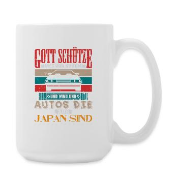 Tuner Tuning Auto Kfz Motorsport Turbo Spruch - Große Tasse 440 ml - Weiß - Rechts