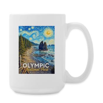 Parc national Kunststurm Washington - Grande tasse 440 ml - blanc - Droite