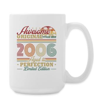 Cadeau rétro vintage vintage d’anniversaire 2006 - Grande tasse 440 ml - blanc - Droite