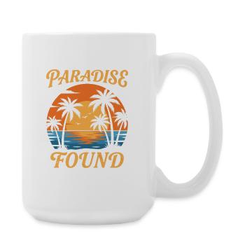 Paradise Found Sunset Circle - Große Tasse 440 ml - Weiß - Rechts