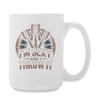Conception de fléchettes pour joueurs de fléchettes pour les fans de fléchettes - Grande tasse 440 ml - blanc - Droite