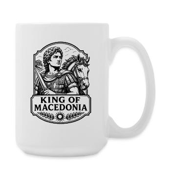 Alexander der Grosse King of Macedonia Antike - Große Tasse 440 ml - Weiß - Rechts