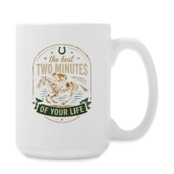 Les deux meilleures minutes de ta vie - Grande tasse 440 ml - blanc - Droite