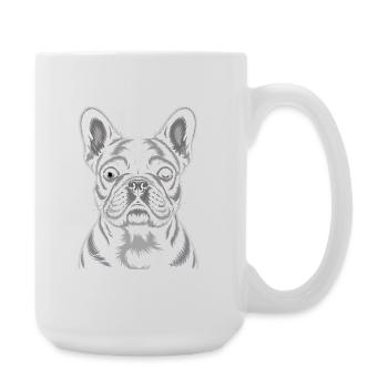 French Bulldog Frenchie - Large Mug 440 ml - white - Right