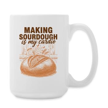 Faire du pain au levain est mon pain cardio - Grande tasse 440 ml - blanc - Droite
