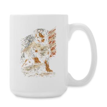 Chien Rottweiler - Grande tasse 440 ml - blanc - Droite