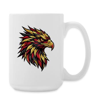 Germany Eagle Fan Sport Design - Large Mug 440 ml - white - Right