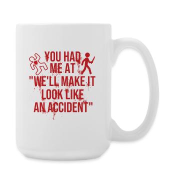 Make It Look Like Accident True Crime - Large Mug 440 ml - white - Right
