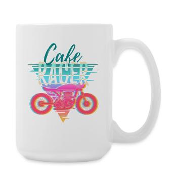 Moto – Cadeau Café Racer Rétro - Grande tasse 440 ml - blanc - Droite